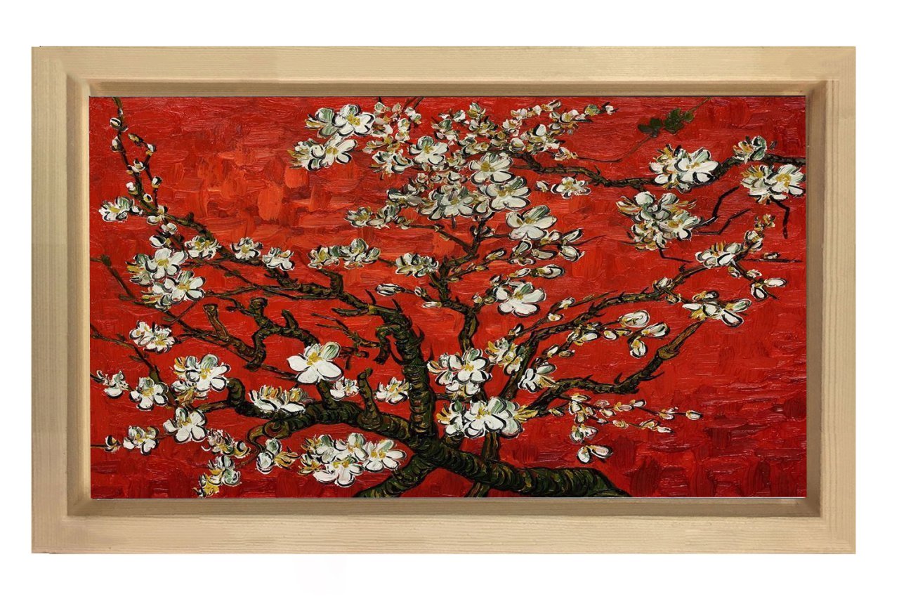 Georiga Okeeffe Tablosu Tablosu Naturel Ahşap Çerçeve - 70x100
