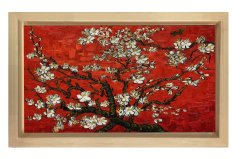 Georiga Okeeffe Tablosu Tablosu Naturel Ahşap Çerçeve - 70x100