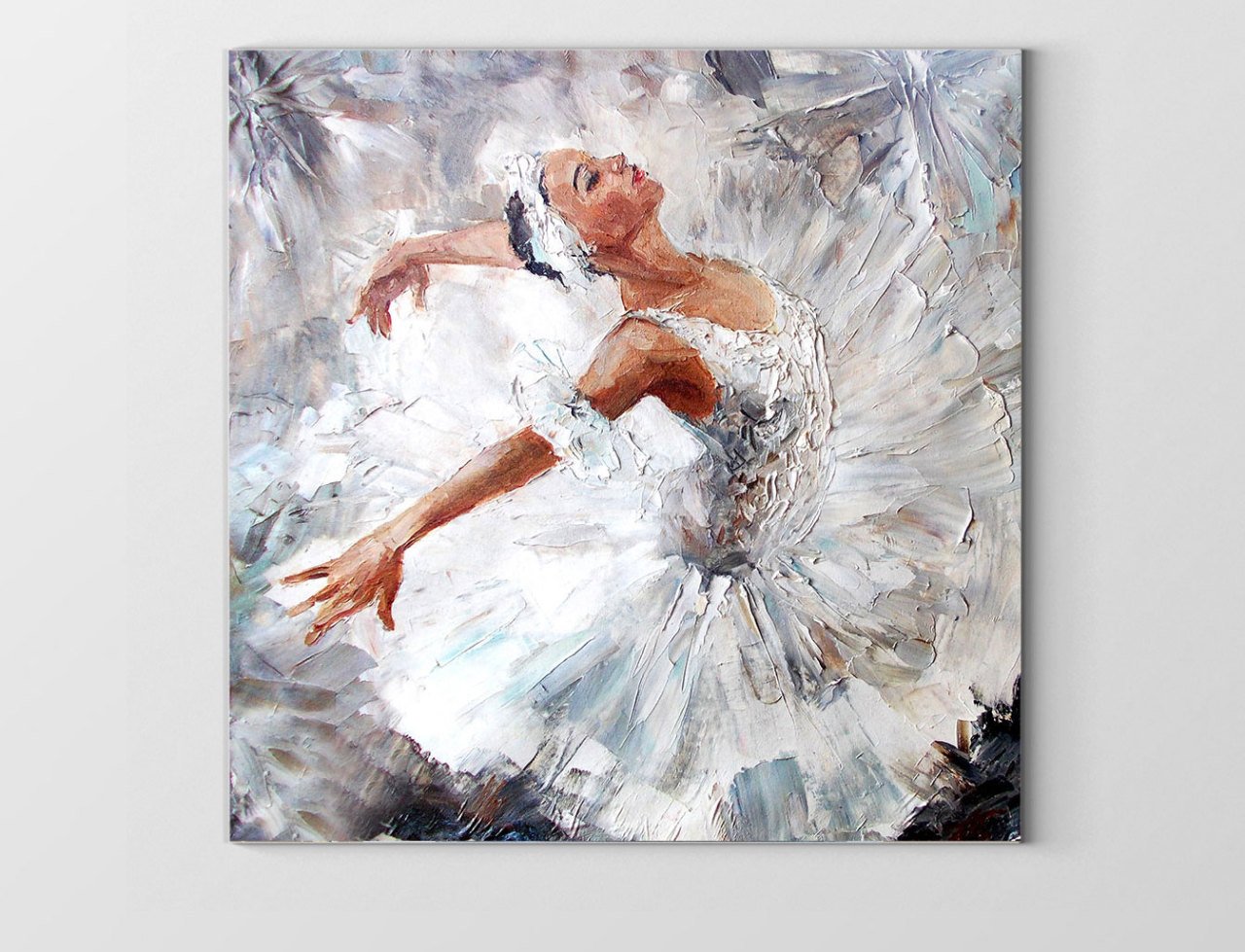 Balerin Tablosu Çerçevesiz - 100x100