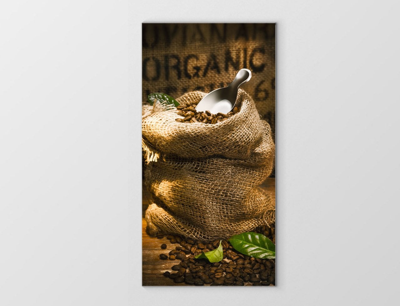 Ham Kahve çuvalı Tablosu Çerçevesiz - 45x30