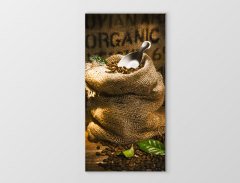 Ham Kahve çuvalı Tablosu Çerçevesiz - 45x30