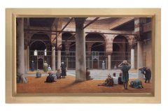 Camii Tablosu Naturel Ahşap Çerçeve - 40x60