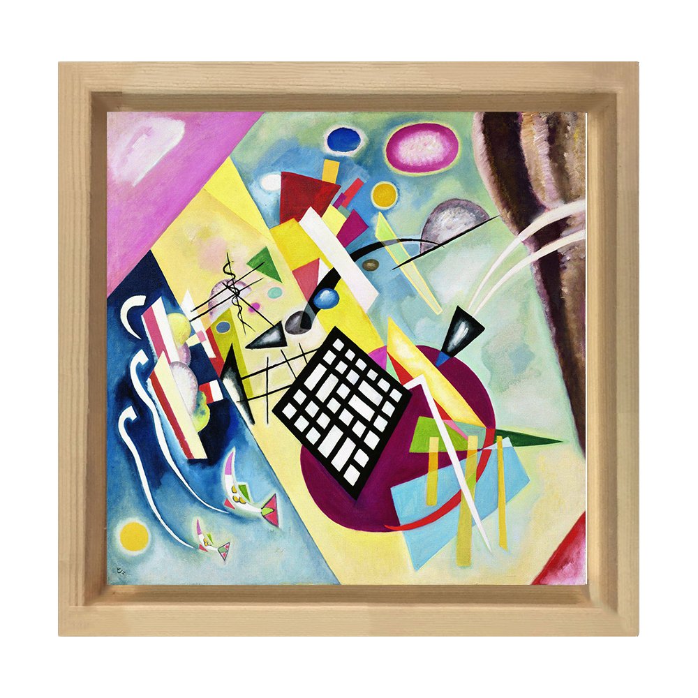Vassily Kandisky Tablosu Naturel Ahşap Çerçeve - 100x100