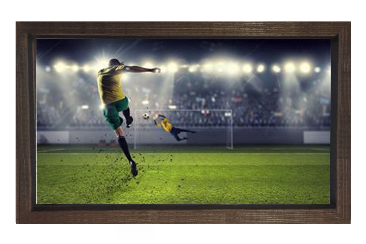 Futbol Şut Çekme Tablosu Kahverengi Ahşap - 50x90
