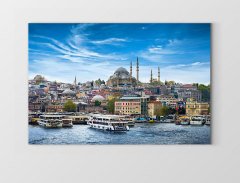 İstanbul Tablosu Çerçevesiz - 100x200
