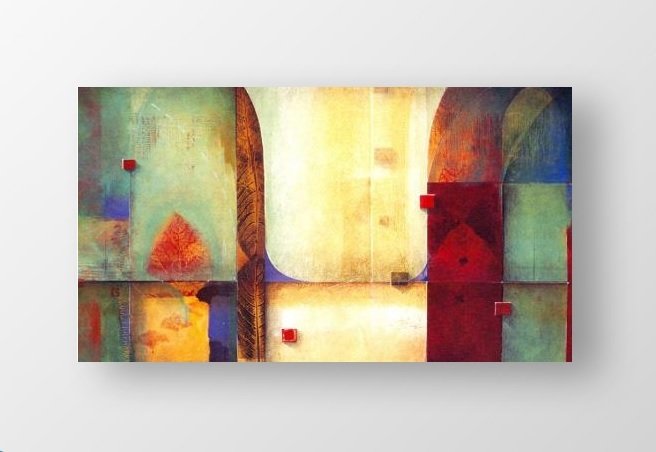 Soyut Reprodüksiyon Tablosu Çerçevesiz - 50x90