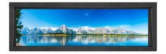 Ormanlı Göl Dağları Tablosu Siyah Ahşap Çerçeve - 150x50
