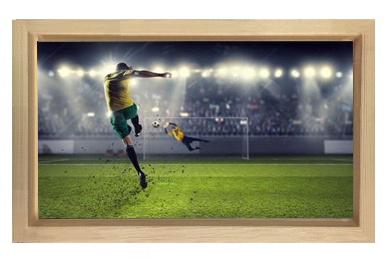 Futbol Şut Çekme Tablosu Naturel Ahşap - 70x100