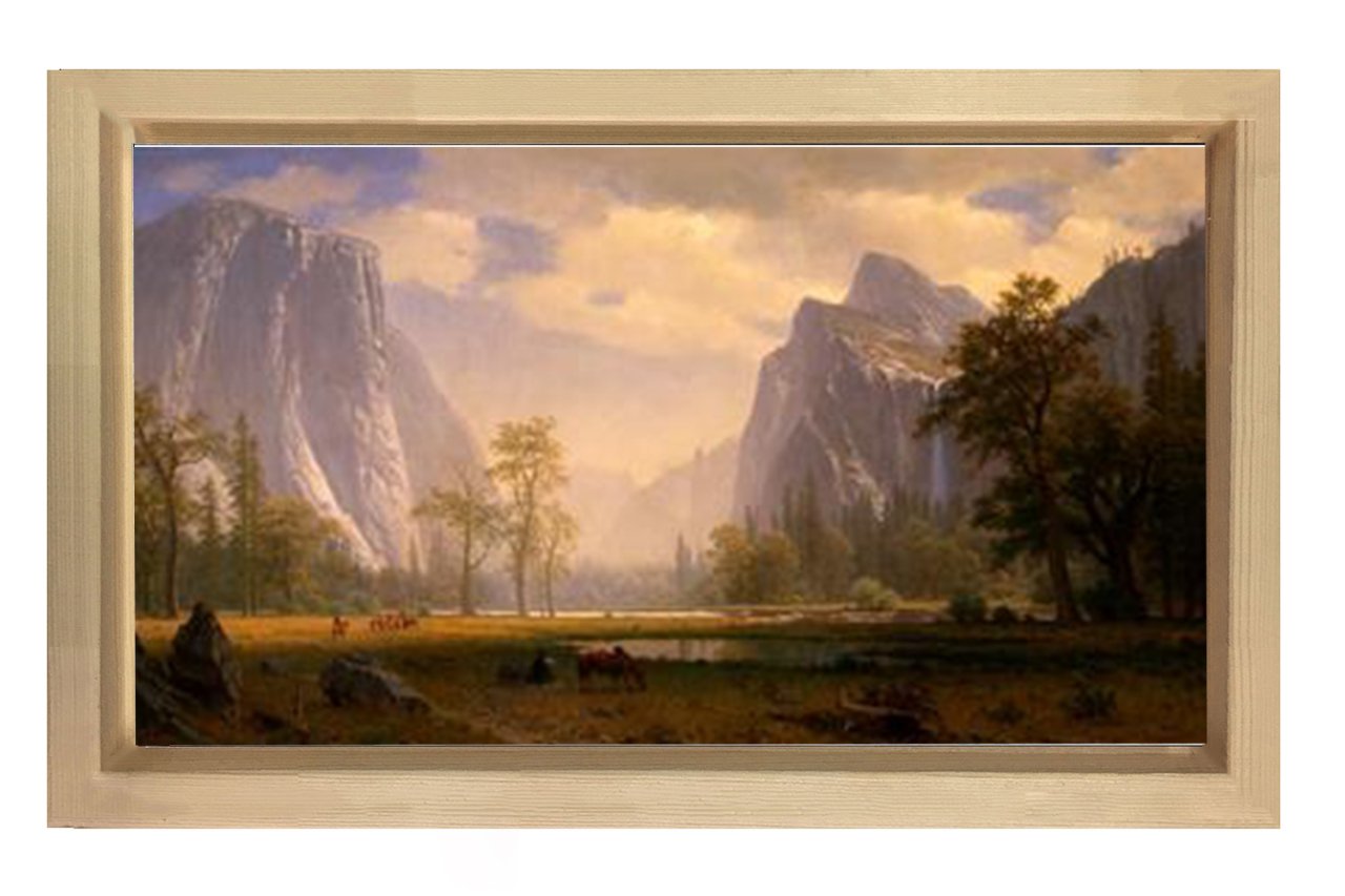 Manzara Reprodüksiyon Tablosu Naturel Ahşap Çerçeve - 40x60