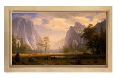 Manzara Reprodüksiyon Tablosu Naturel Ahşap Çerçeve - 40x60