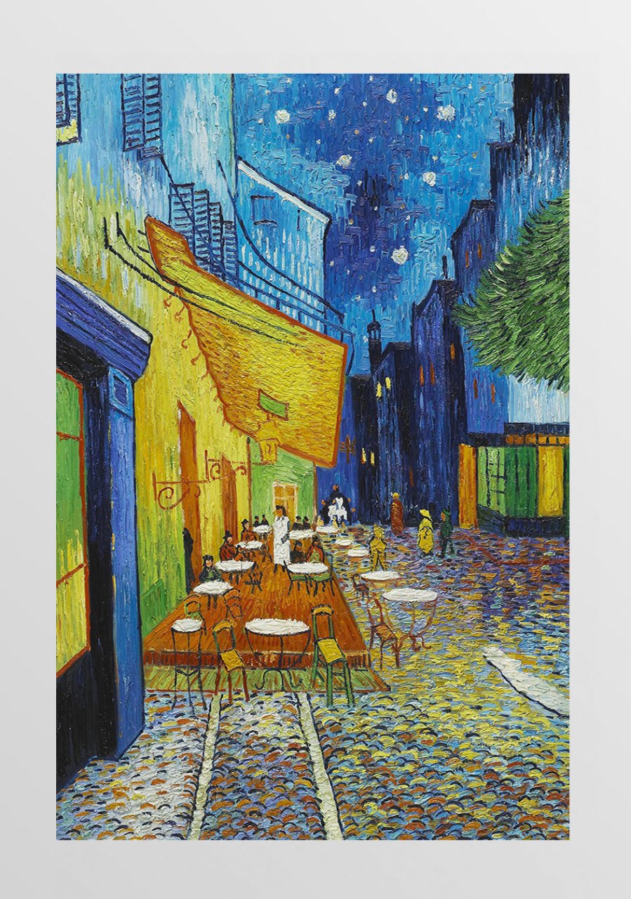Teras Kafe Tablosu Çerçevesiz - 70x100