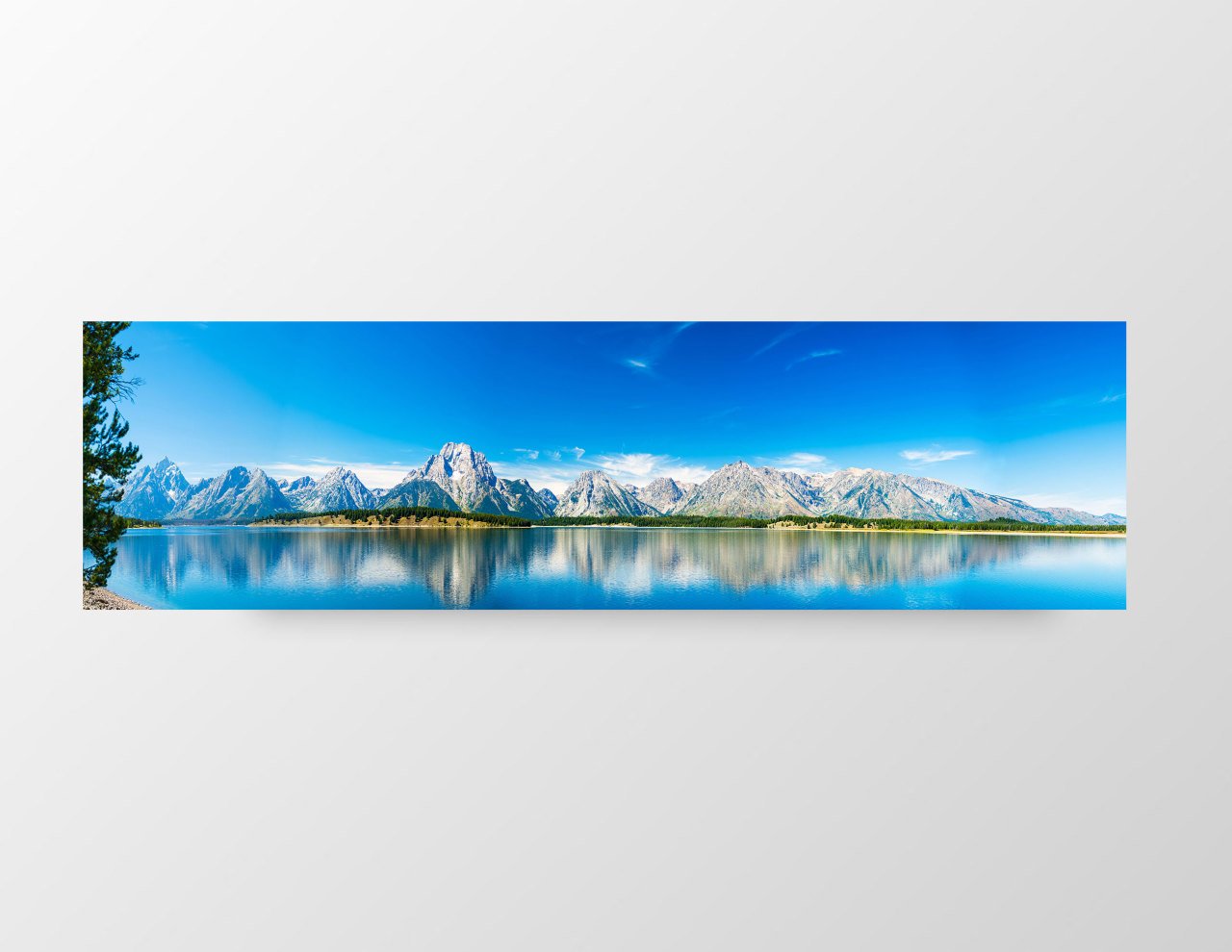 Ormanlı Göl Dağları Tablosu Çerçevesiz - 200x70