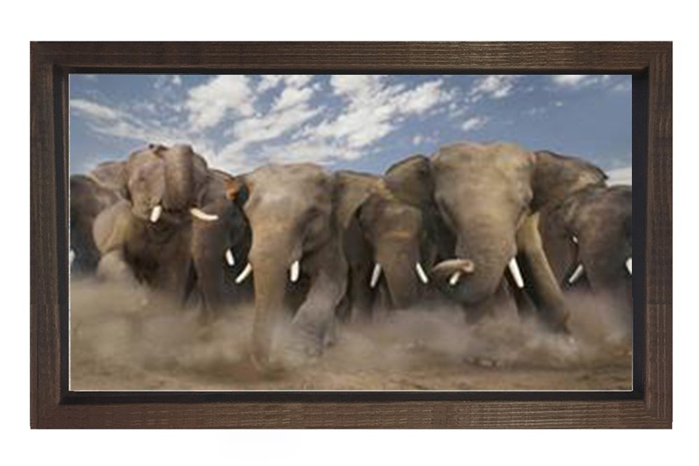 Filler Tablosu Kahverengi Ahşap Çerçeve - 40x60