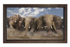 Filler Tablosu Kahverengi Ahşap Çerçeve - 40x60