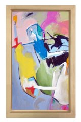 Soyut Reprodüksiyon Tablosu Naturel Ahşap - 100x150
