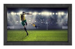 Futbol Şut Çekme Tablosu Siyah Ahşap - 50x90