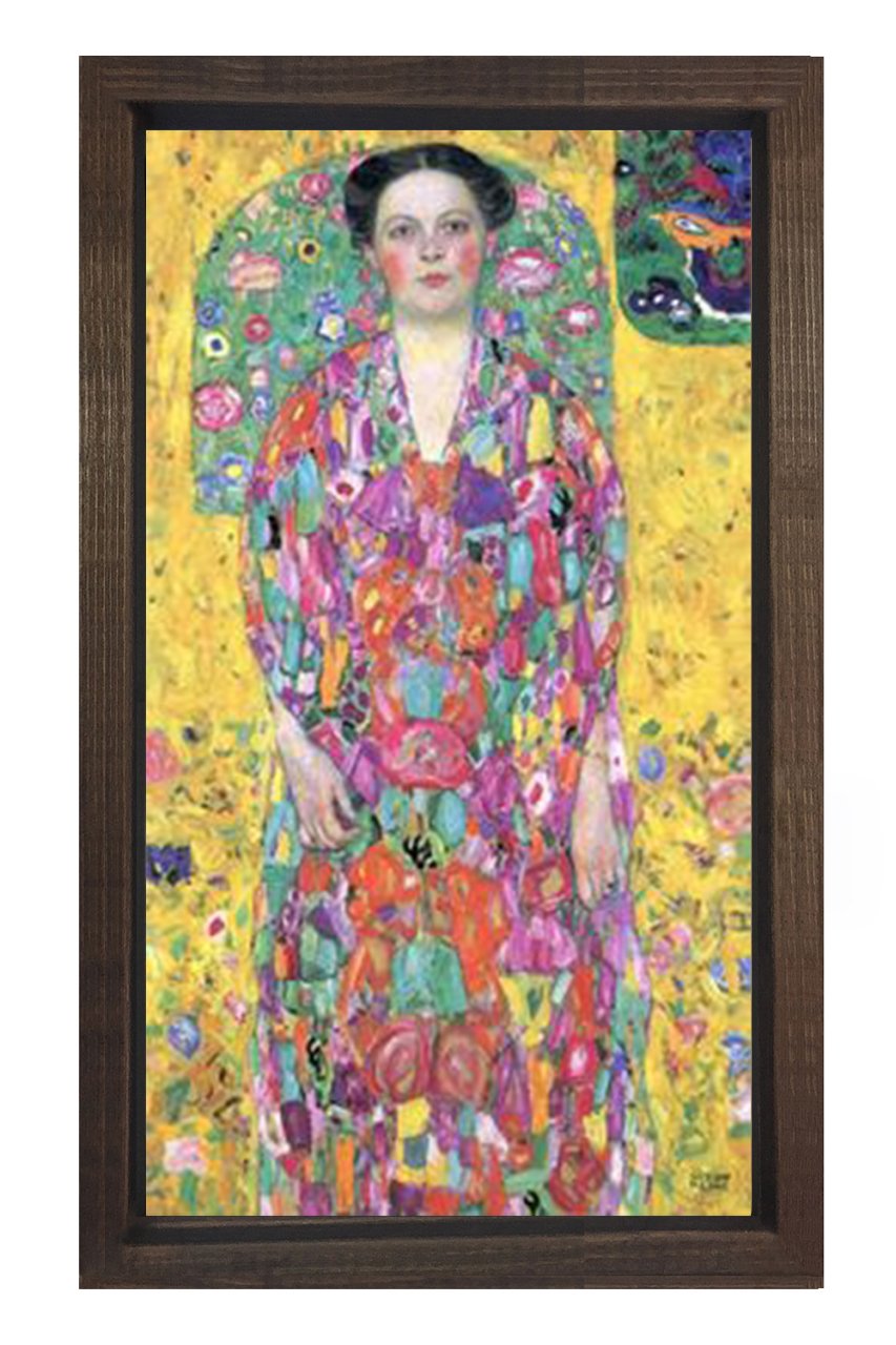 Portrait Of Eugenia Primavesi Tablosu Kahverengi Ahşap - 70x100