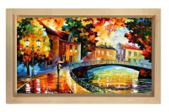 Köprülü Şehir Reprödiksiyon Tablosu Naturel Ahşap - 40x60