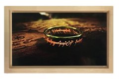 Sauron Yüzüğü Tablosu Naturel Ahşap Çerçeve - 40x60