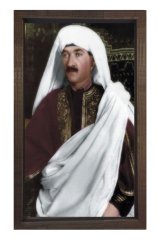 Atatürk  Tablosu Kahverengi Ahşap - 40x60