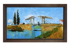 bilinmeyen Tablosu Kahverengi Ahşap Çerçeve - 100x200