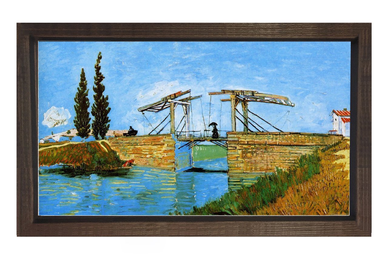bilinmeyen Tablosu Kahverengi Ahşap Çerçeve - 40x60