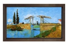bilinmeyen Tablosu Kahverengi Ahşap Çerçeve - 45x30