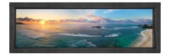 Gökyüzü ve Deniz Tablosu Siyah Ahşap Çerçeve - 200x70