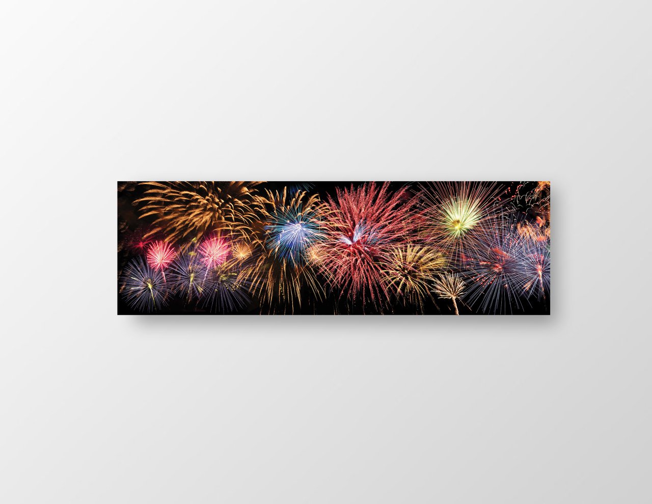 Havai Fişekler Tablosu Çerçevesiz - 120x40