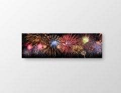Havai Fişekler Tablosu Çerçevesiz - 120x40
