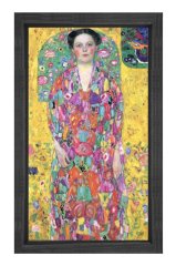 Portrait Of Eugenia Primavesi Tablosu Siyah Ahşap - 50x90