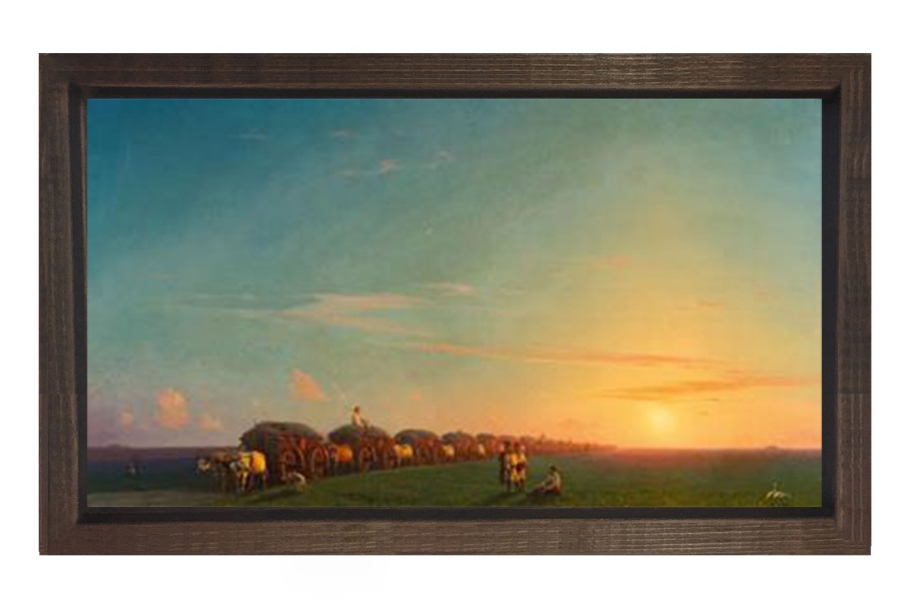 İvan Avozsky Kahverengi Ahşap Çerçeve - 100x200