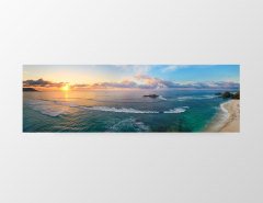Gökyüzü ve Deniz Tablosu Çerçevesiz - 120x40