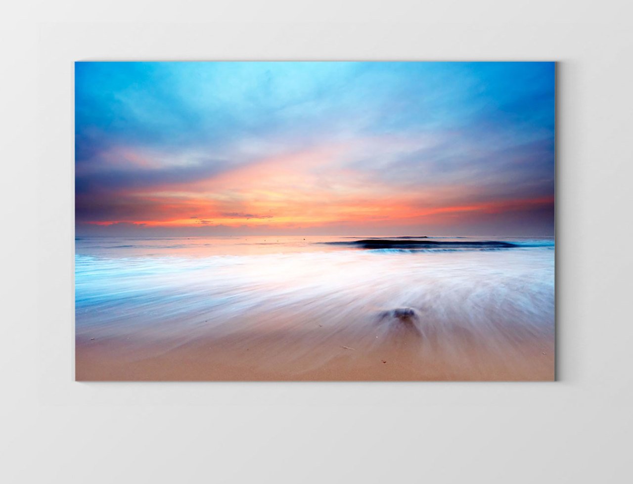 Bulutlar ve Sisli Deniz Tablosu Çerçevesiz - 40x60