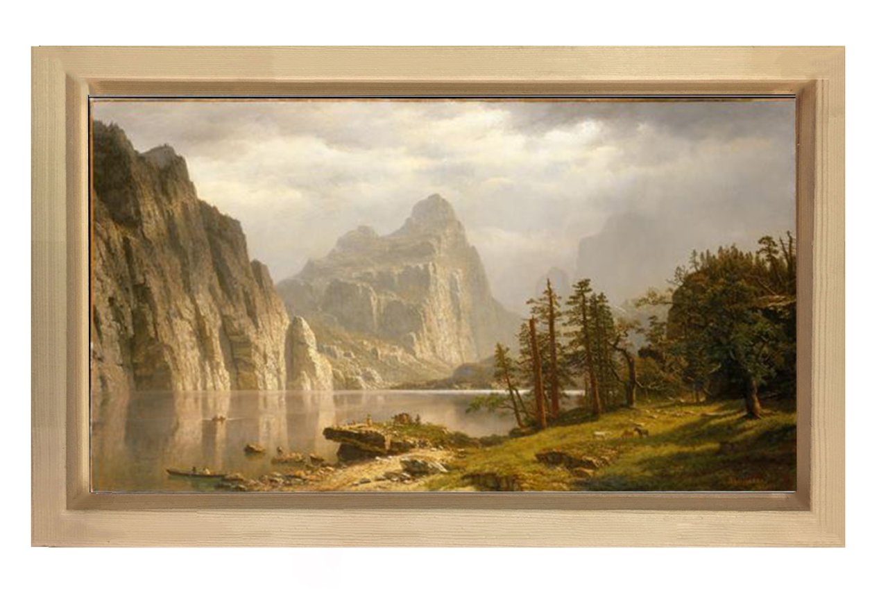 Manzara Reprodüksiyon Tablosu Naturel Ahşap Çerçeve - 50x70