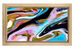 Soyut Reprodüksiyon Tablosu Naturel Ahşap - 100x150