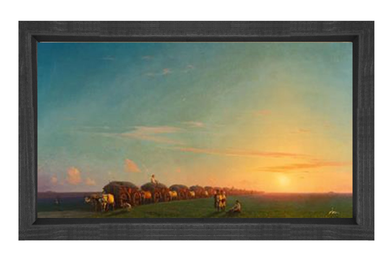 İvan Avozsky Siyah Ahşap Çerçeve - 100x150