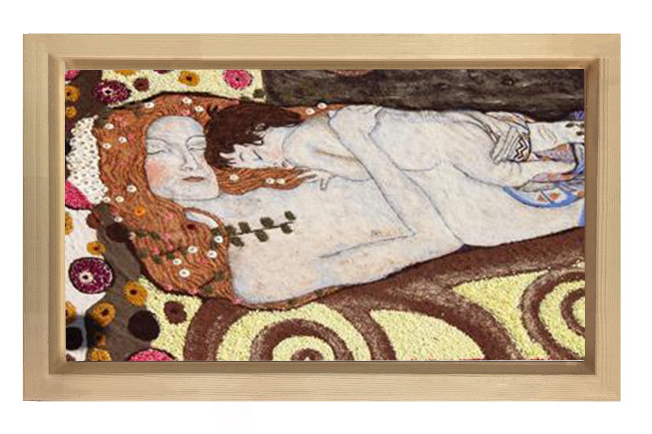 Gustav Klimt Tablosu Naturel Ahşap - 50x90