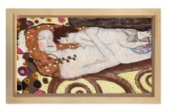 Gustav Klimt Tablosu Naturel Ahşap - 50x90