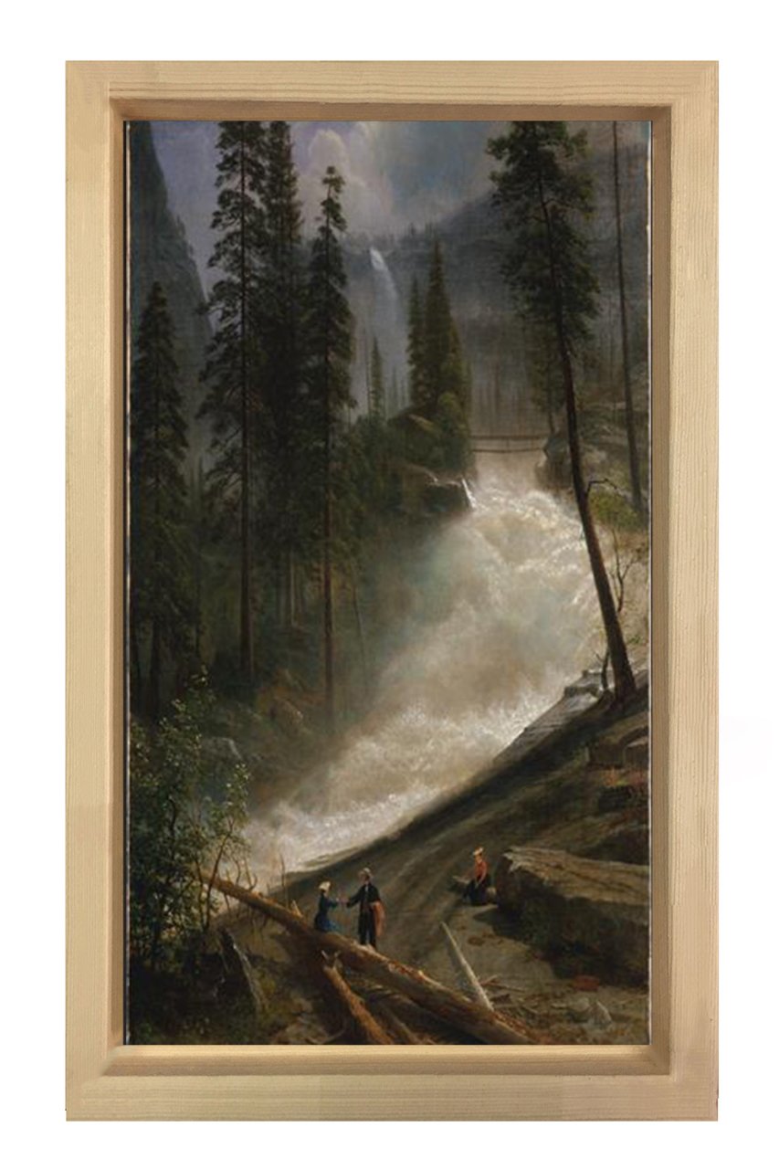 Manzara Reprodüksiyon Tablosu Naturel Ahşap Çerçeve - 100x150