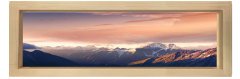 Dağ Manzarası Tablosu Naturel Ahşap Çerçeve - 180x60