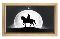Atatürk ve Ay Tablosu Naturel Ahşap - 100x200