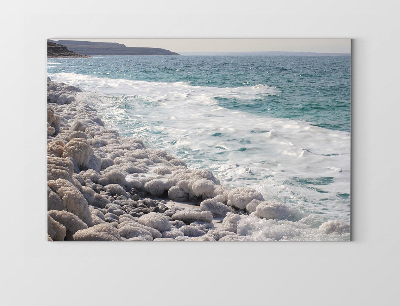 Taşlık Deniz Manzarası Tablosu Çerçevesiz - 45x30