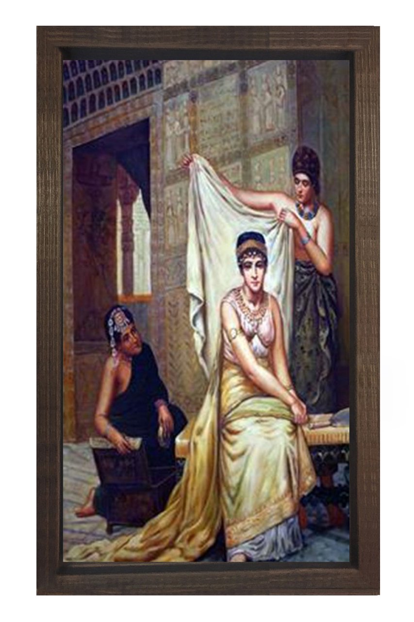 Gelin Tablosu Kahverengi Ahşap Çerçeve - 40x60