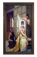 Gelin Tablosu Kahverengi Ahşap Çerçeve - 40x60