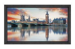 Londra Manzarası Siyah Ahşap Çerçeve - 50x70