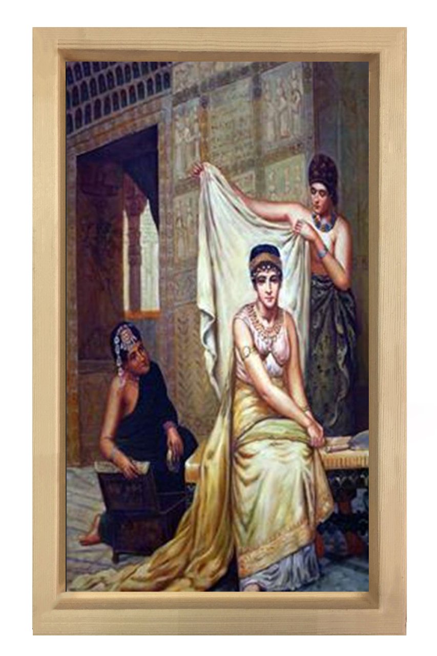 Gelin Tablosu Naturel Ahşap Çerçeve - 100x150