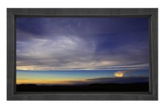 Gökyüzü Manzarası Tablosu Siyah Ahşap Çerçeve - 45x30