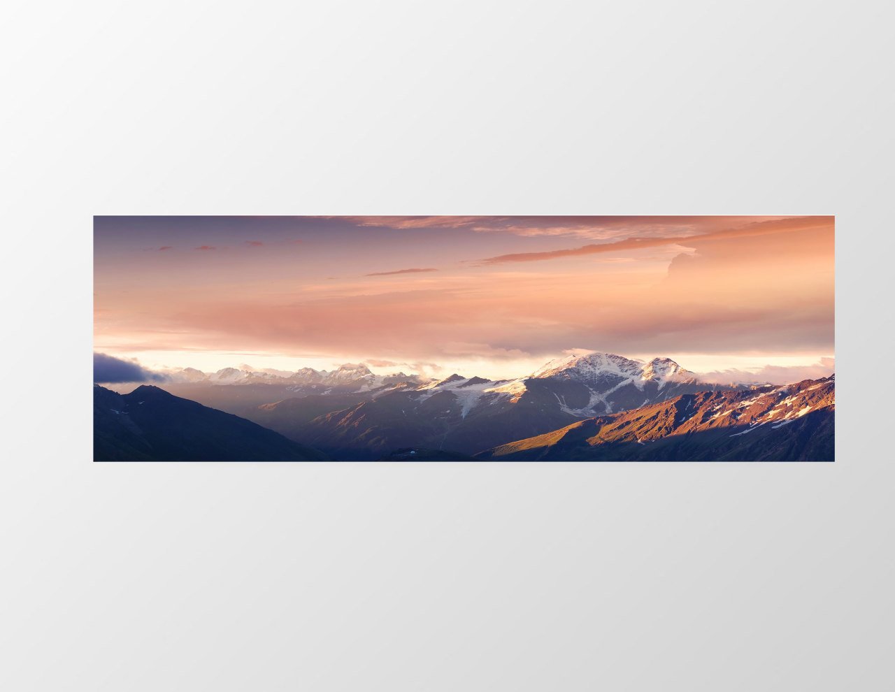 Dağ Manzarası Tablosu Çerçevesiz - 200x70