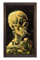 Van Gogh Sigara  Tablosu Kahverengi Ahşap - 50x70